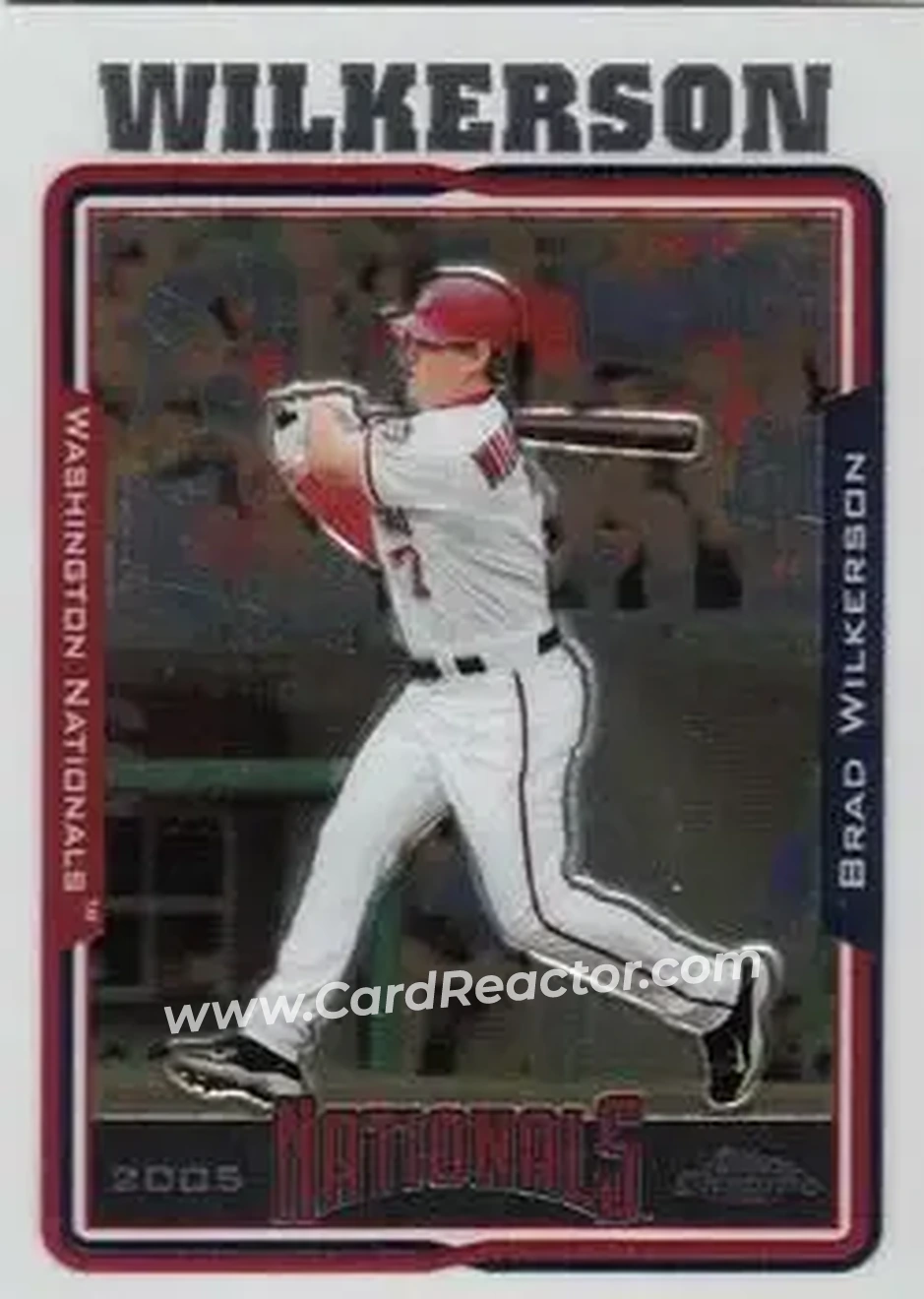 2005 Topps Chrome Updates & Highlights #UH13 - Brad Wilkerson - Washington Nationals - Front