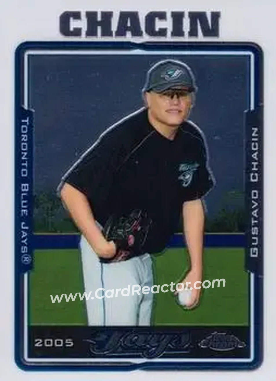 2005 Topps Chrome Updates & Highlights #UH15 - Gustavo Chacin - Toronto Blue Jays - Front