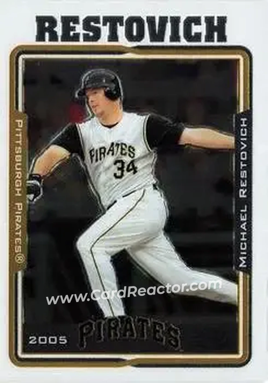 2005 Topps Chrome Updates & Highlights #UH16 - Michael Restovich - Pittsburgh Pirates - Front