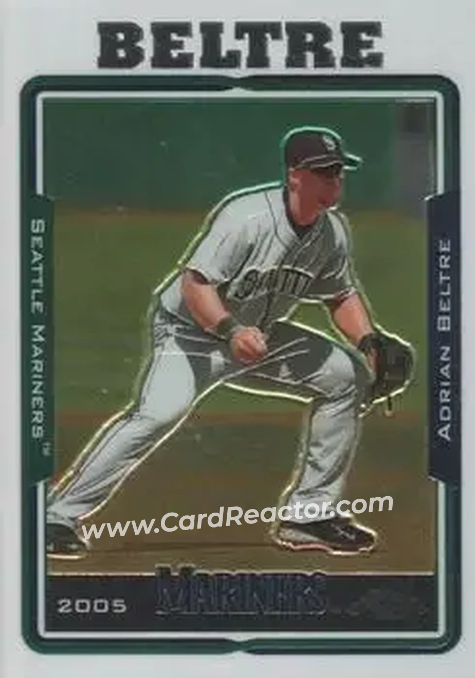 2005 Topps Chrome Updates & Highlights #UH24 - Adrian Beltré - Seattle Mariners - Front