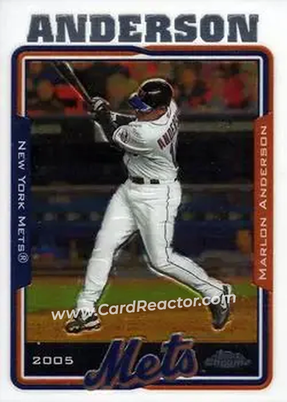 2005 Topps Chrome Updates & Highlights #UH26 - Marlon Anderson - New York Mets - Front