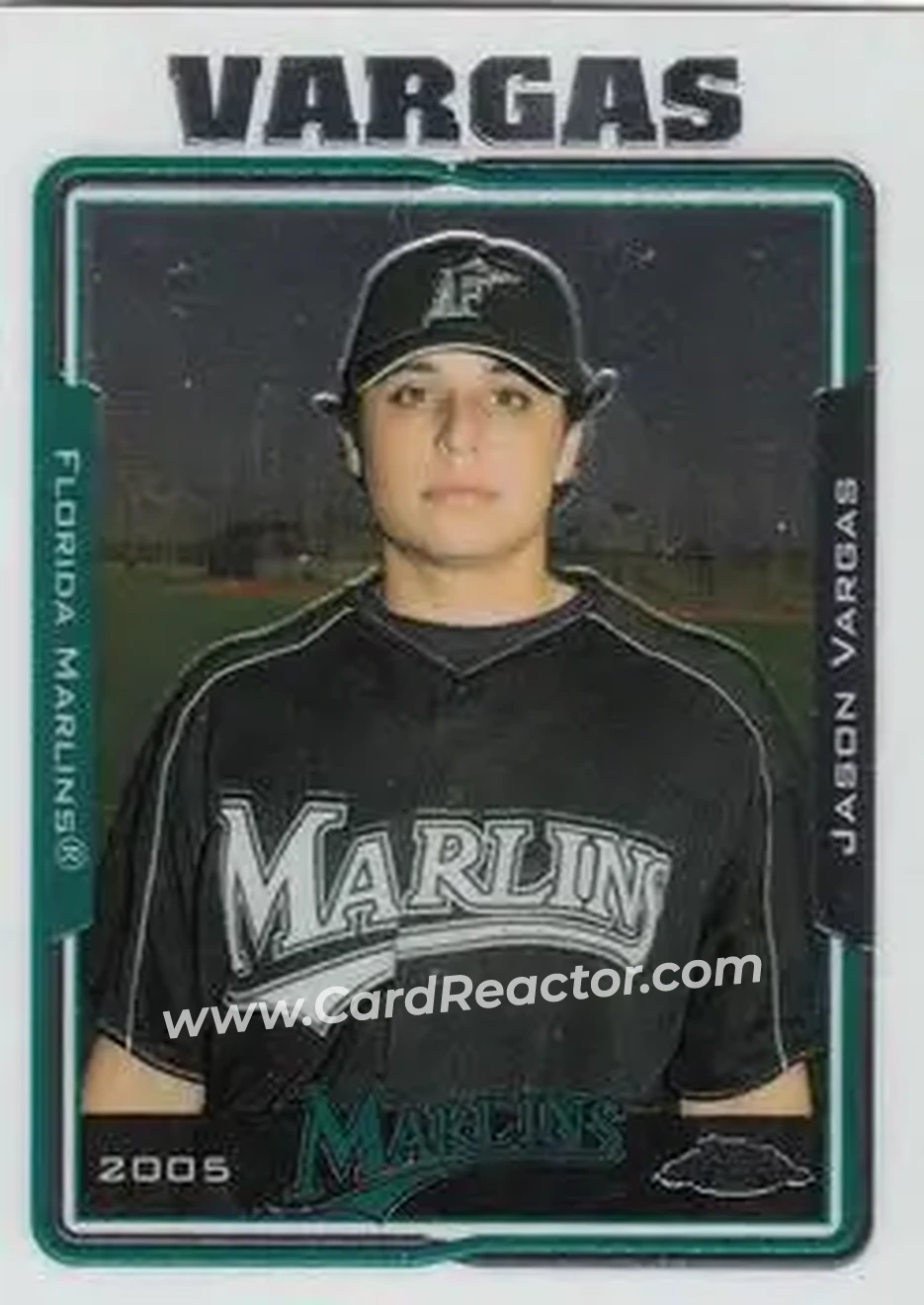 2005 Topps Chrome Updates & Highlights #UH27 - Jason Vargas - Florida Marlins - Front