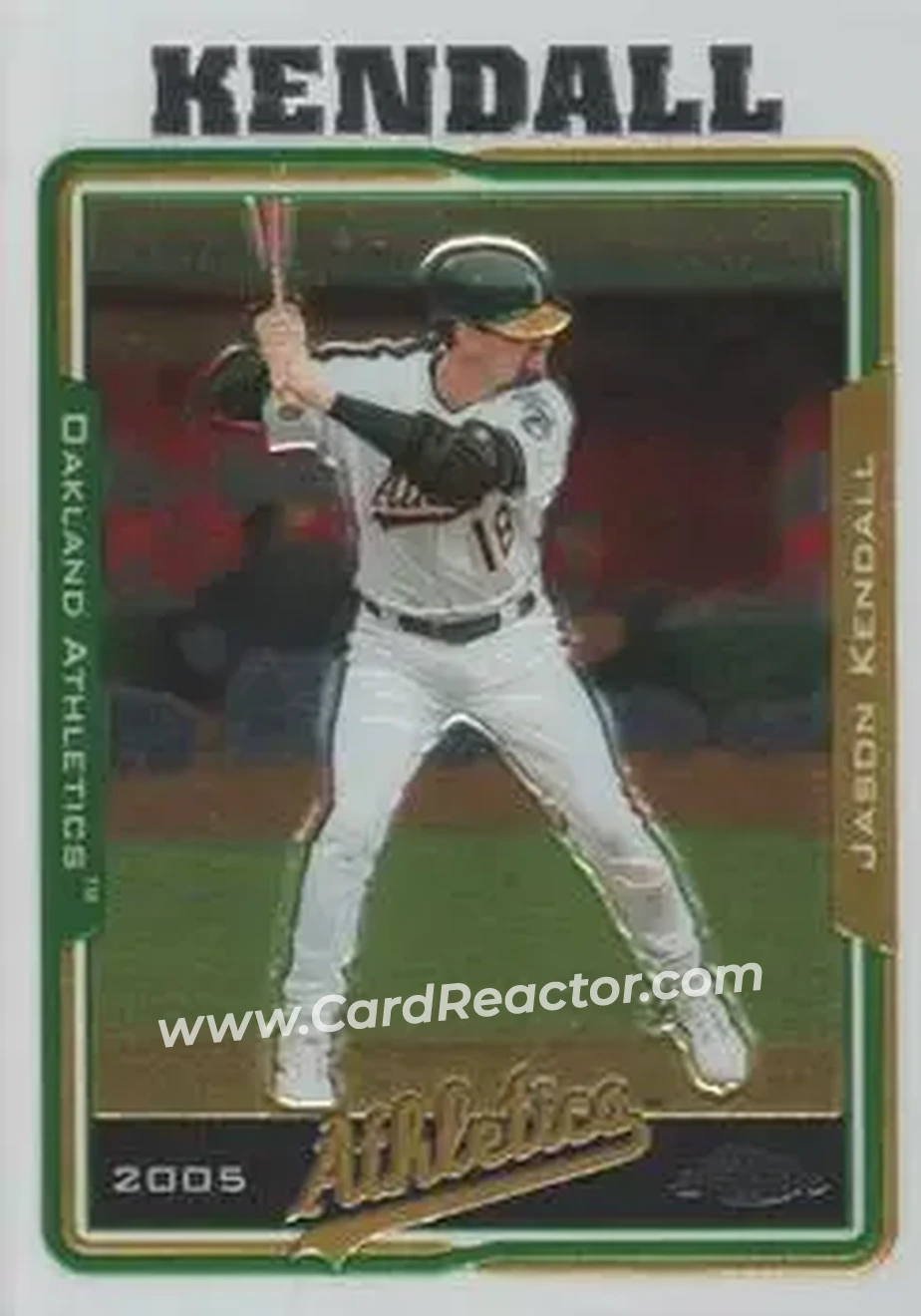 2005 Topps Chrome Updates & Highlights #UH29 - Jason Kendall - Oakland Athletics - Front