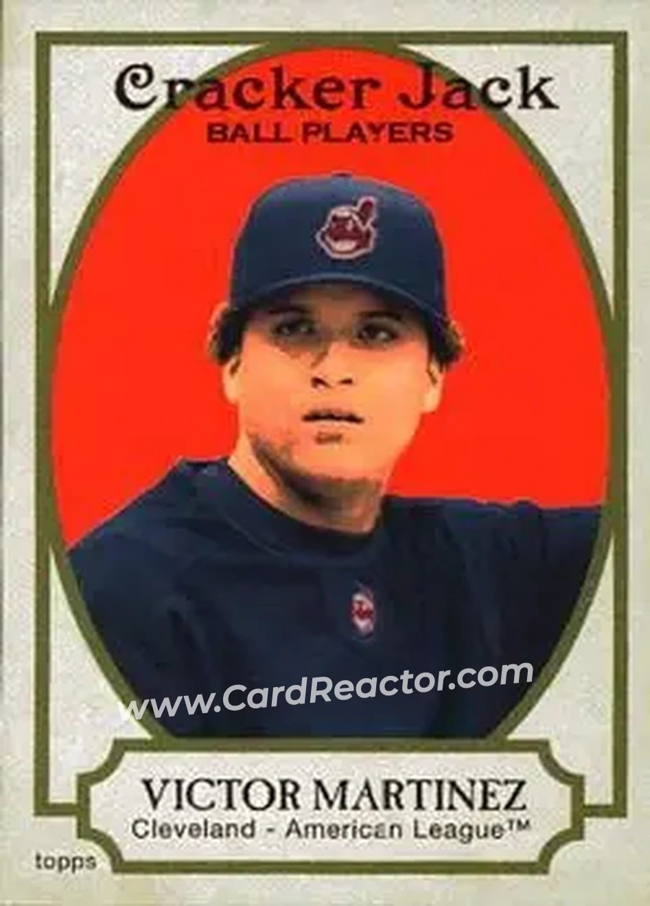 2005 Topps Cracker Jack #4 - Victor Martinez - Cleveland Indians - Front 2005 Topps Cracker Jack #4 - Victor Martinez - Cleveland Indians - Front