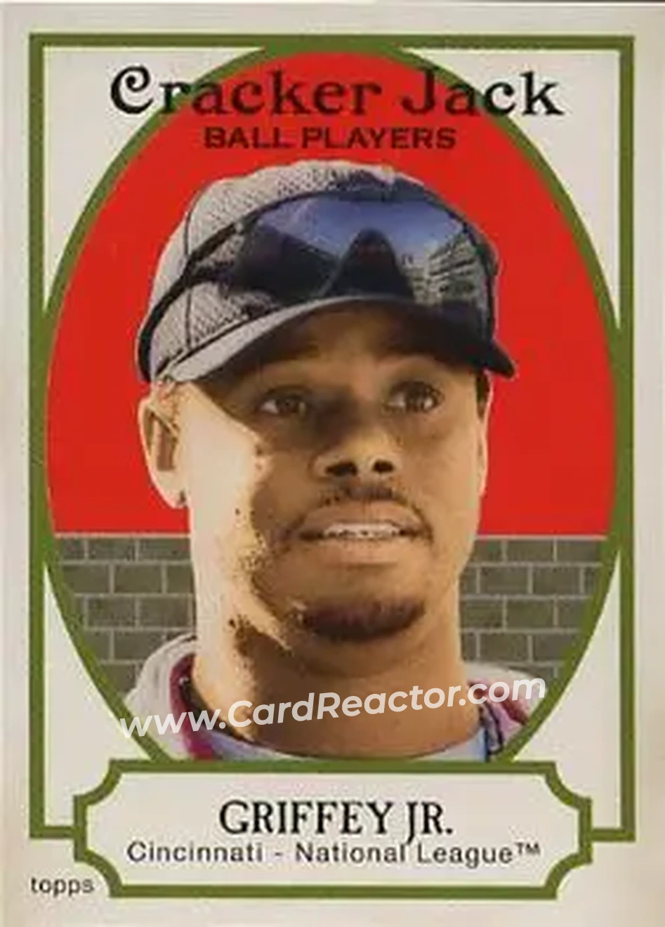 2005 Topps Cracker Jack #5 - Ken Griffey Jr. - Cincinnati Reds - Front