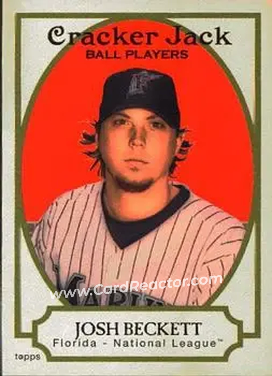 2005 Topps Cracker Jack #17 - Josh Beckett - Florida Marlins - Front