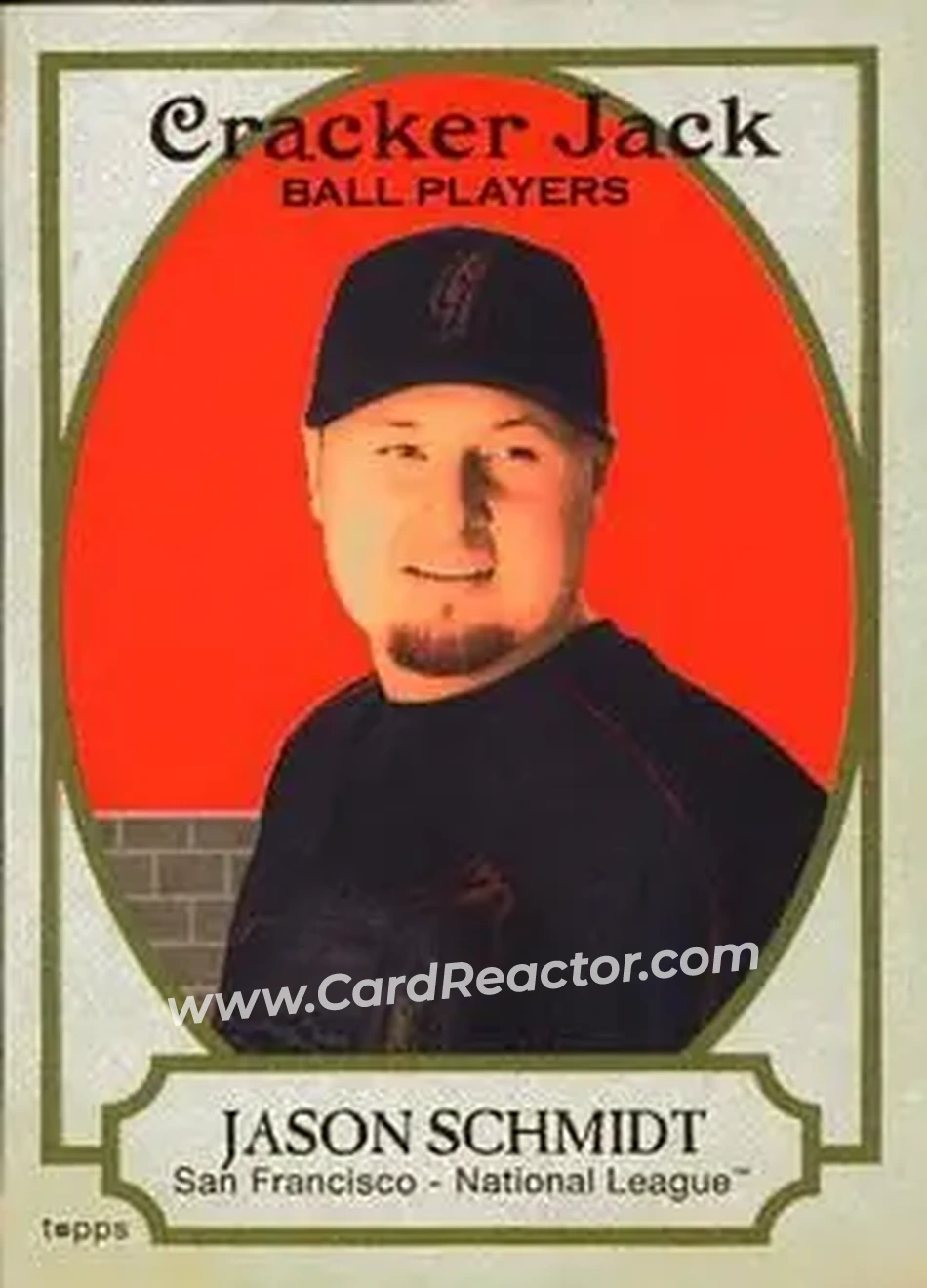 2005 Topps Cracker Jack #23 - Jason Schmidt - San Francisco Giants - Front