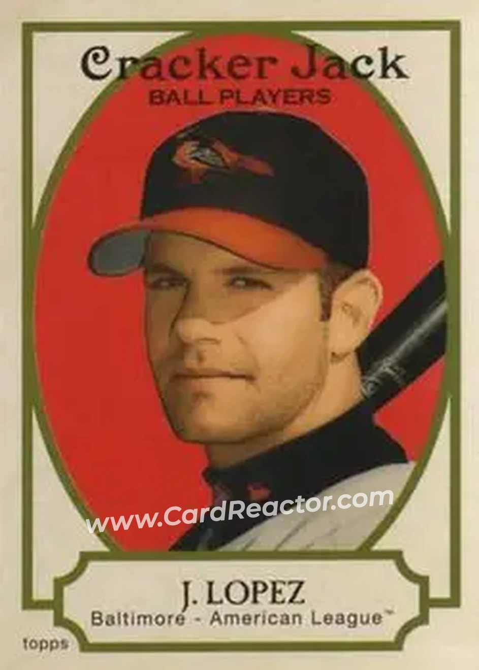 2005 Topps Cracker Jack #9 - Javier Lopez - Baltimore Orioles - Front