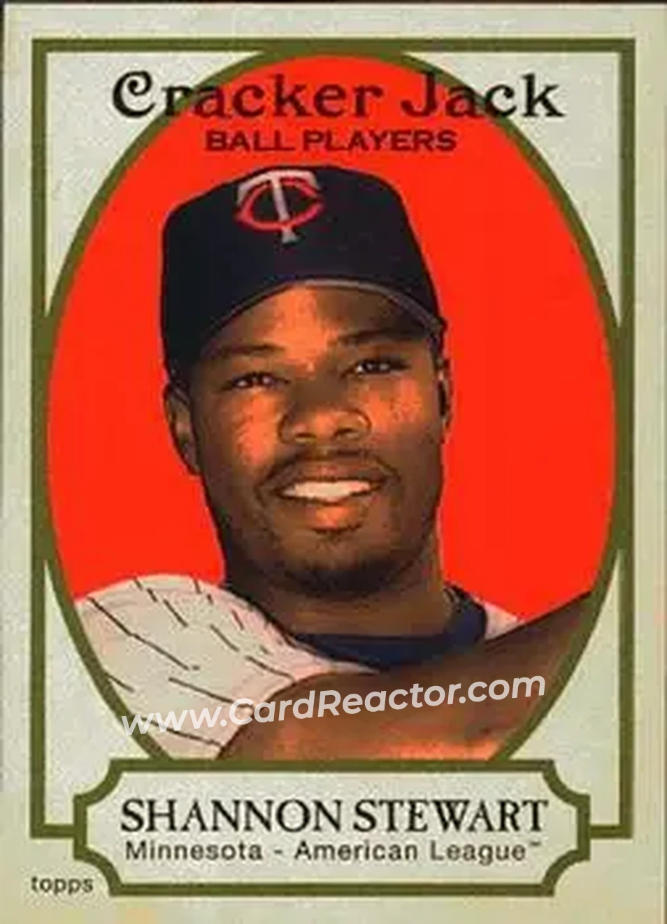 2005 Topps Cracker Jack #14 - Shannon Stewart - Minnesota Twins - Front