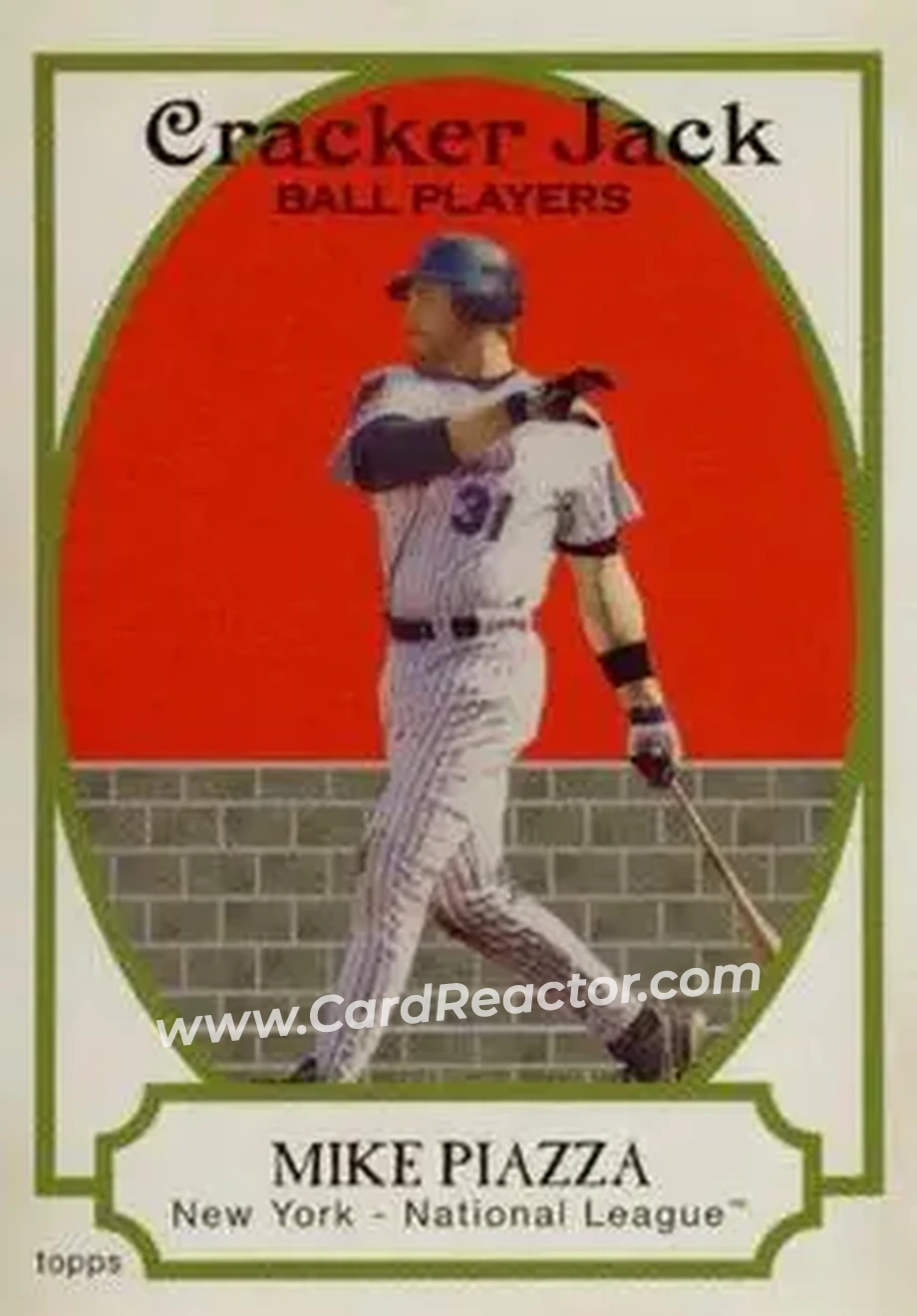 2005 Topps Cracker Jack #25 - Mike Piazza - New York Mets - Front