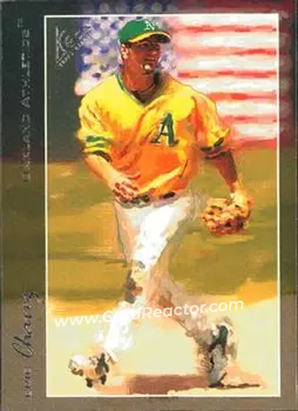 2005 Topps Gallery #2 - Eric Chavez - Oakland Athletics - Front