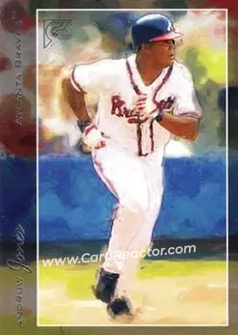 2005 Topps Gallery #7 - Andruw Jones - Atlanta Braves - Front