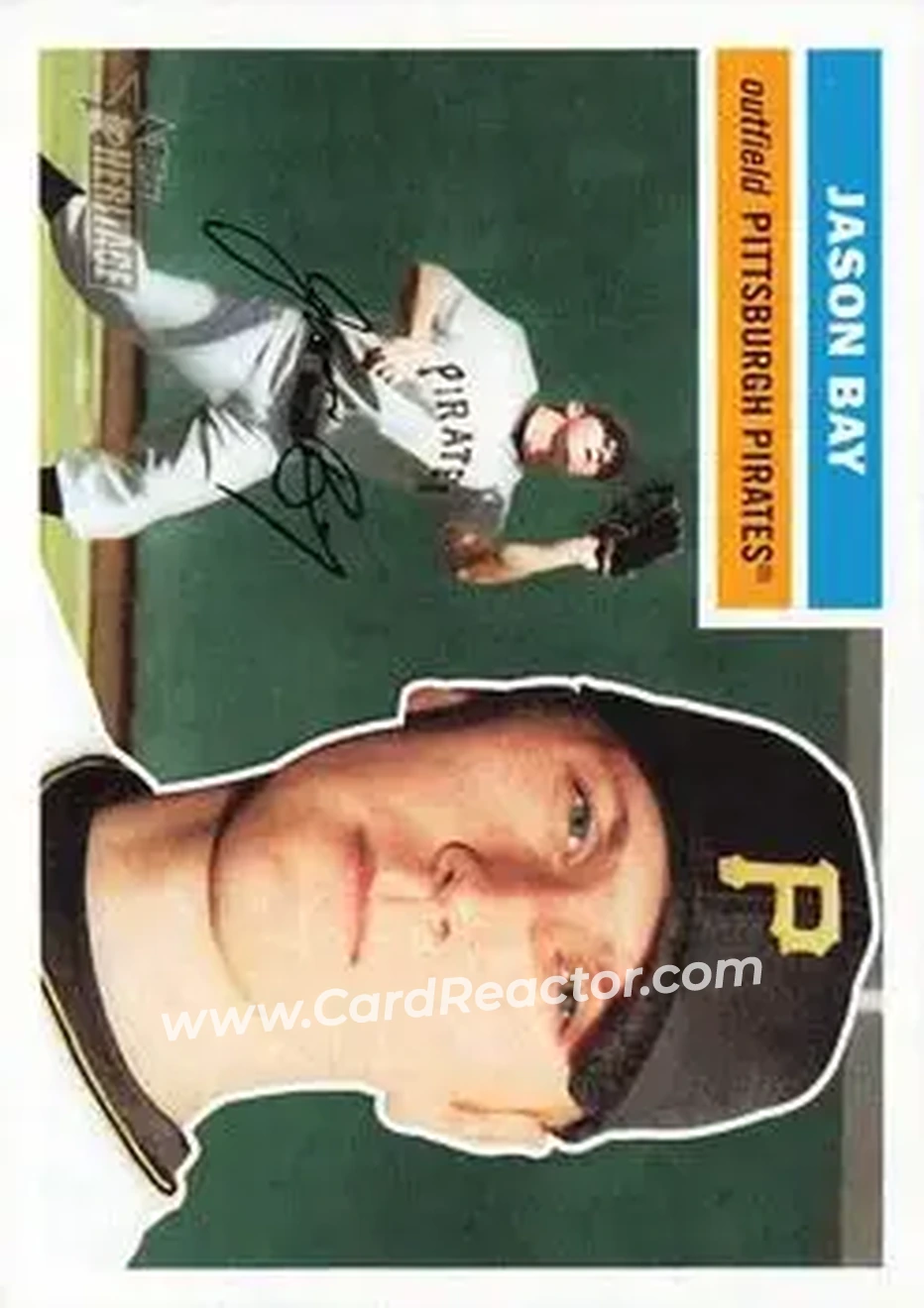 2005 Topps Heritage #6 - Jason Bay - Pittsburgh Pirates - Front