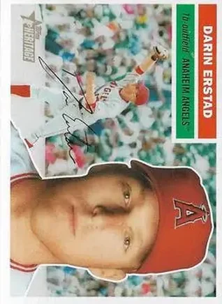 2005 Topps Heritage #12b - Darin Erstad - Anaheim Angels