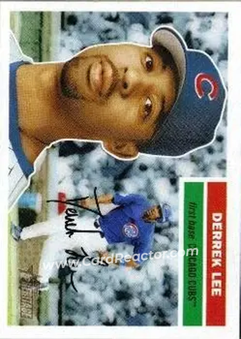 2005 Topps Heritage #18b - Derrek Lee - Chicago Cubs - Front