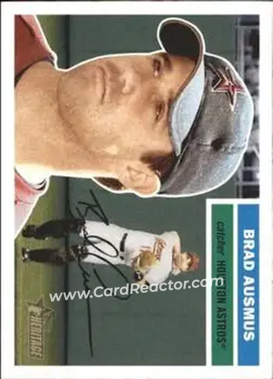 2005 Topps Heritage #22 - Brad Ausmus - Houston Astros - Front
