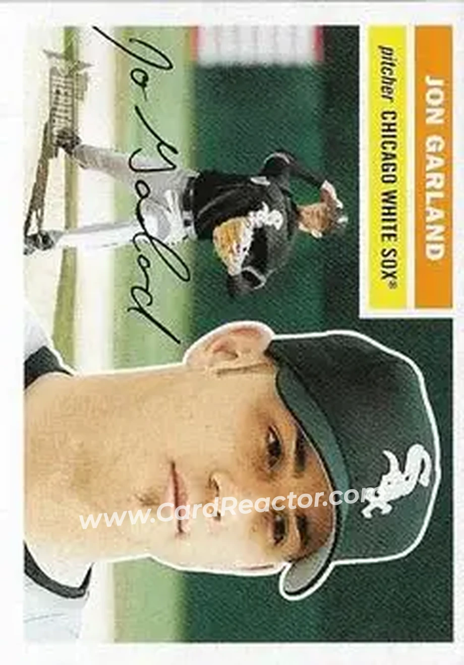 2005 Topps Heritage #23b - Jon Garland - Chicago White Sox - Front 2005 Topps Heritage #23b - Jon Garland - Chicago White Sox - Front
