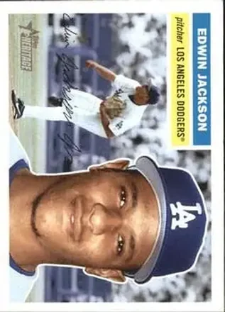 2005 Topps Heritage #24 - Edwin Jackson - Los Angeles Dodgers