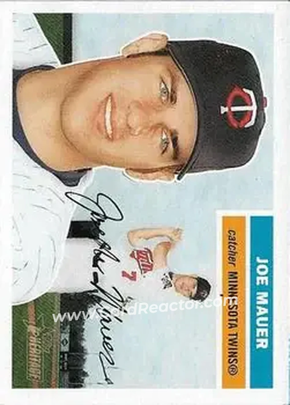 2005 Topps Heritage #25b - Joe Mauer - Minnesota Twins - Front