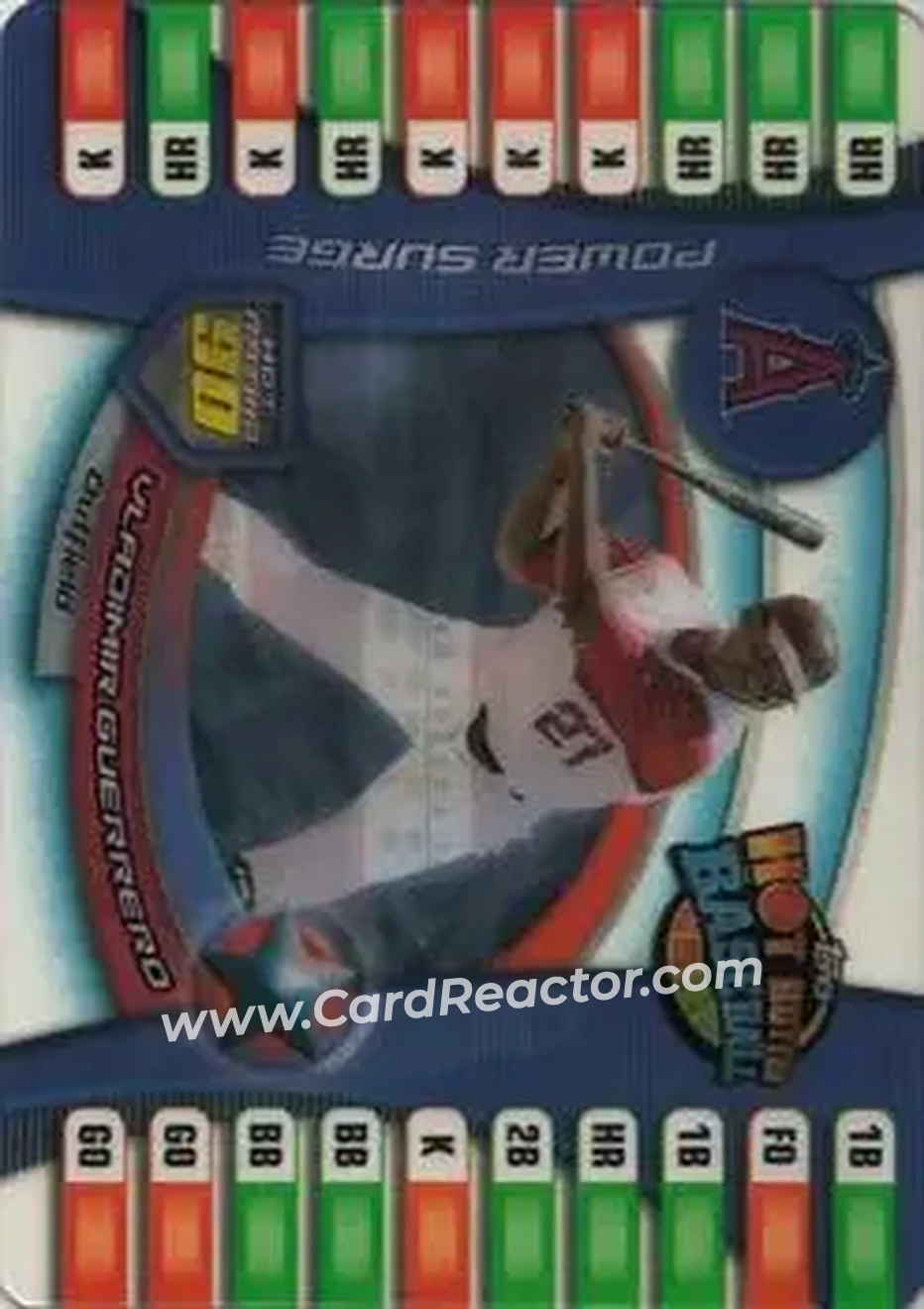 2005 Topps Hot Button #9 - Vladimir Guerrero - Los Angeles Angels - Front
