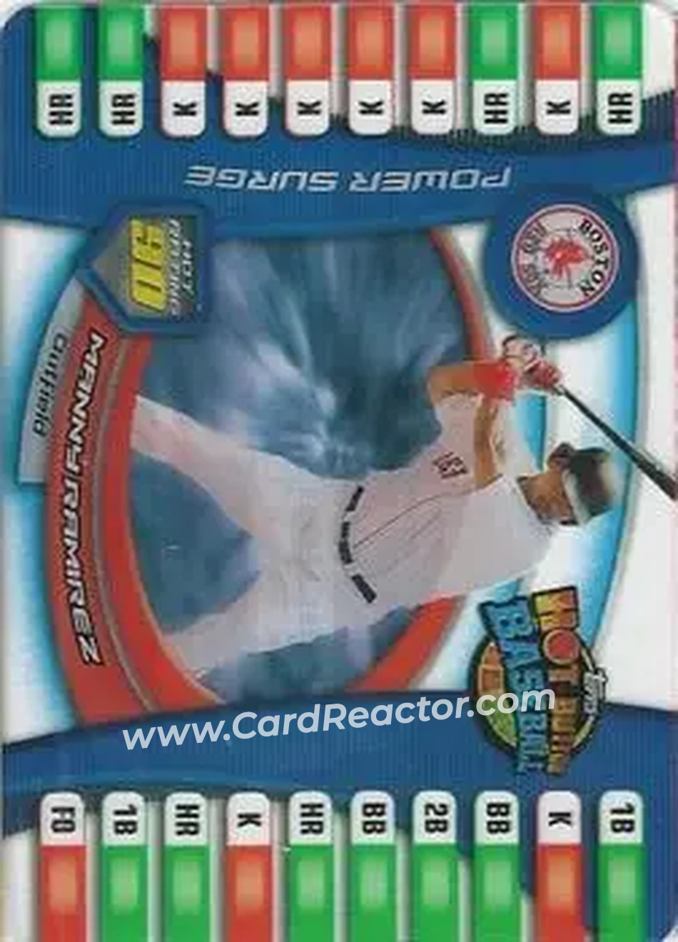 2005 Topps Hot Button #10 - Manny Ramirez - Boston Red Sox - Front
