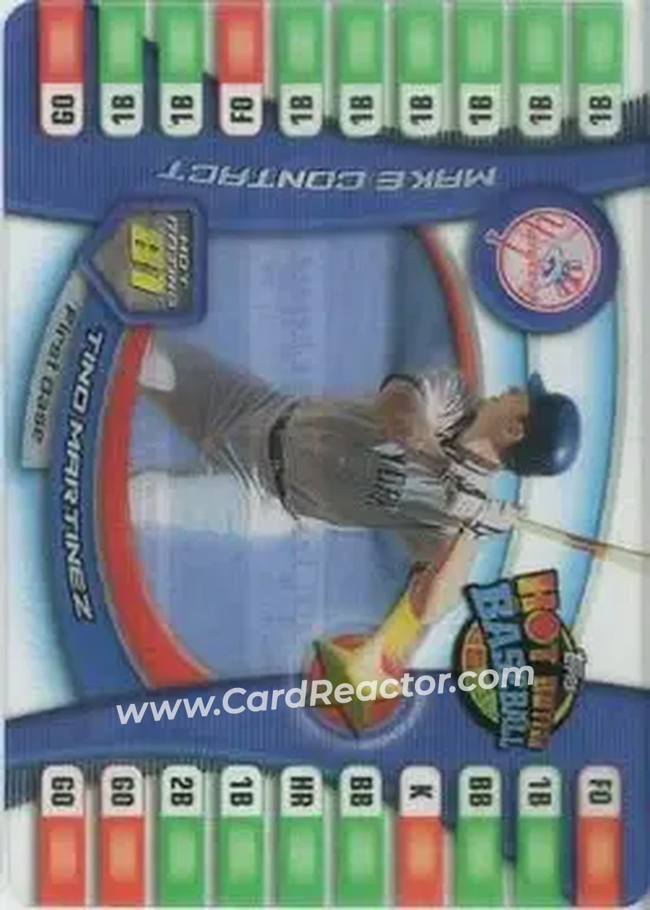 2005 Topps Hot Button #16 - Tino Martinez - New York Yankees - Front