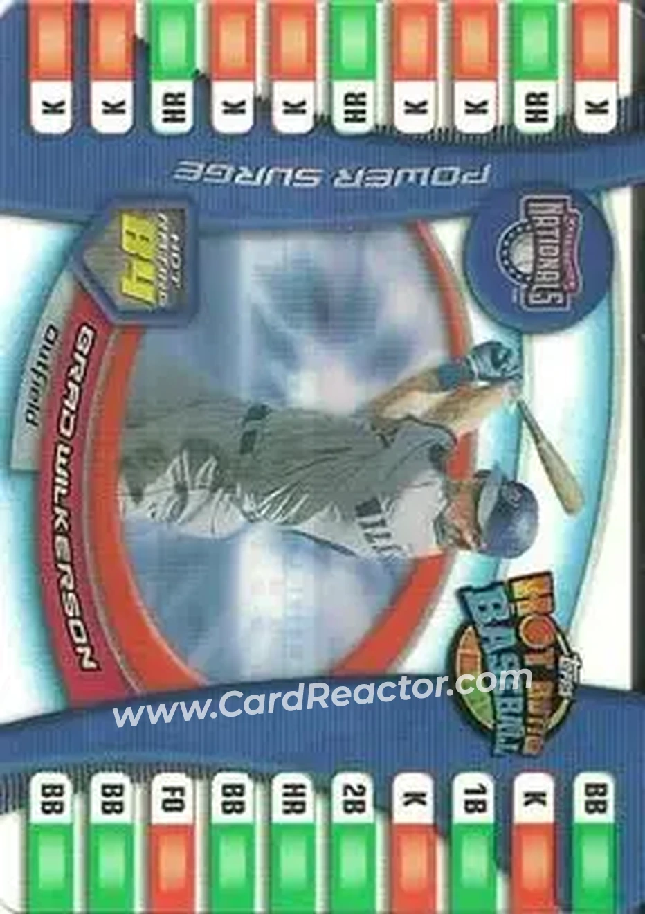2005 Topps Hot Button #23 - Brad Wilkerson - Washington Nationals - Front
