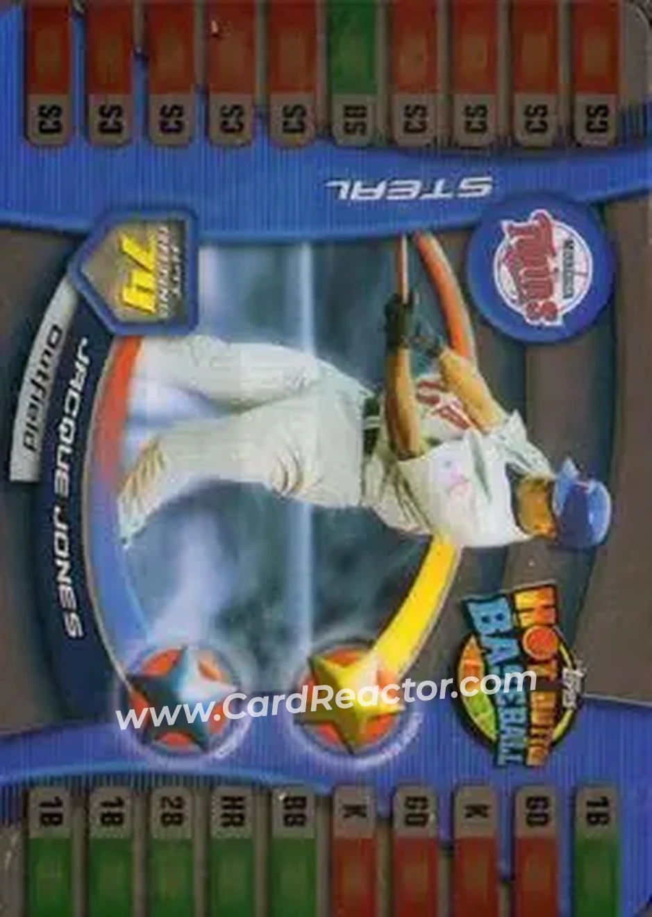 2005 Topps Hot Button #25 - Jacque Jones - Minnesota Twins - Front