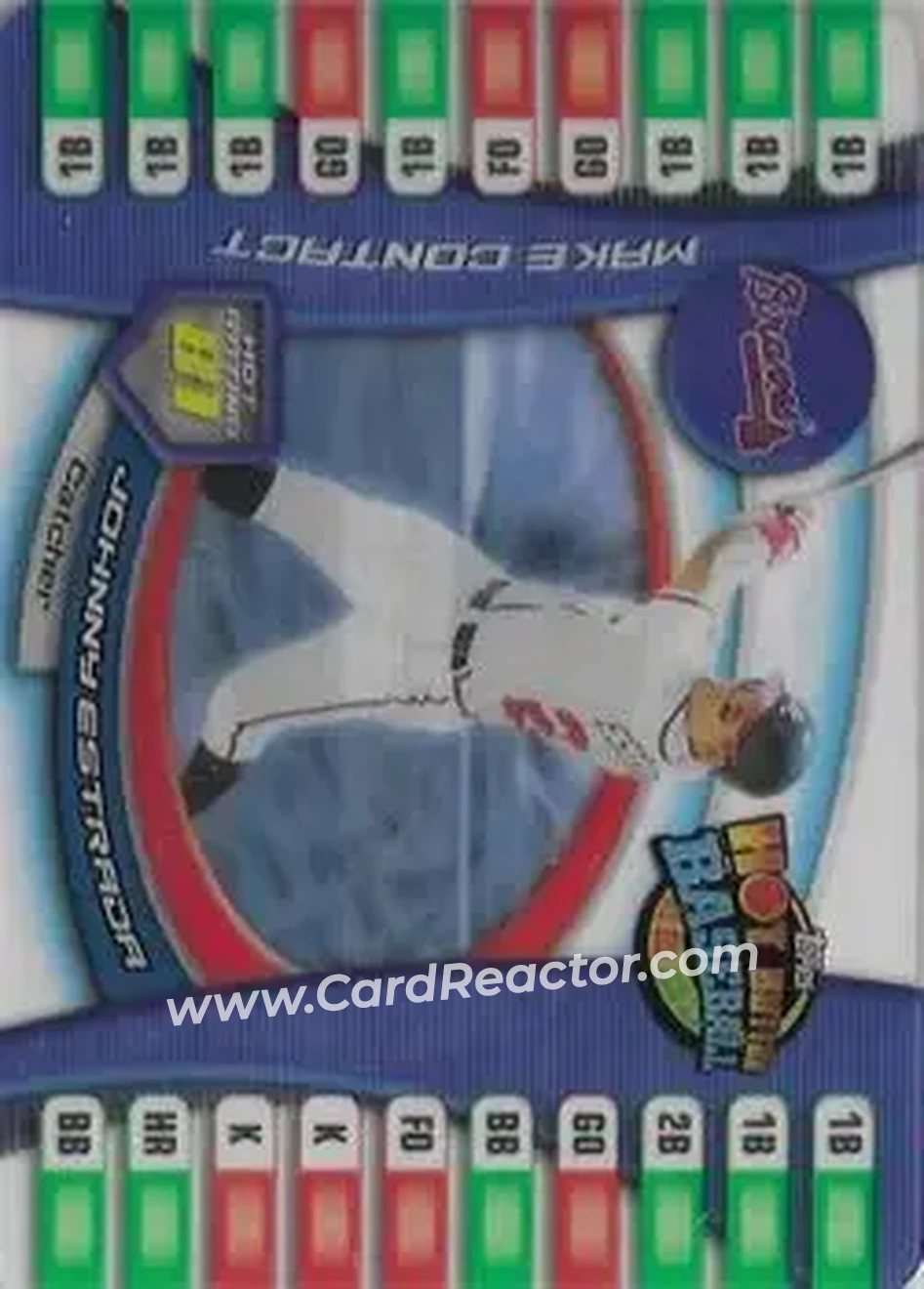 2005 Topps Hot Button #29 - Johnny Estrada - Atlanta Braves - Front