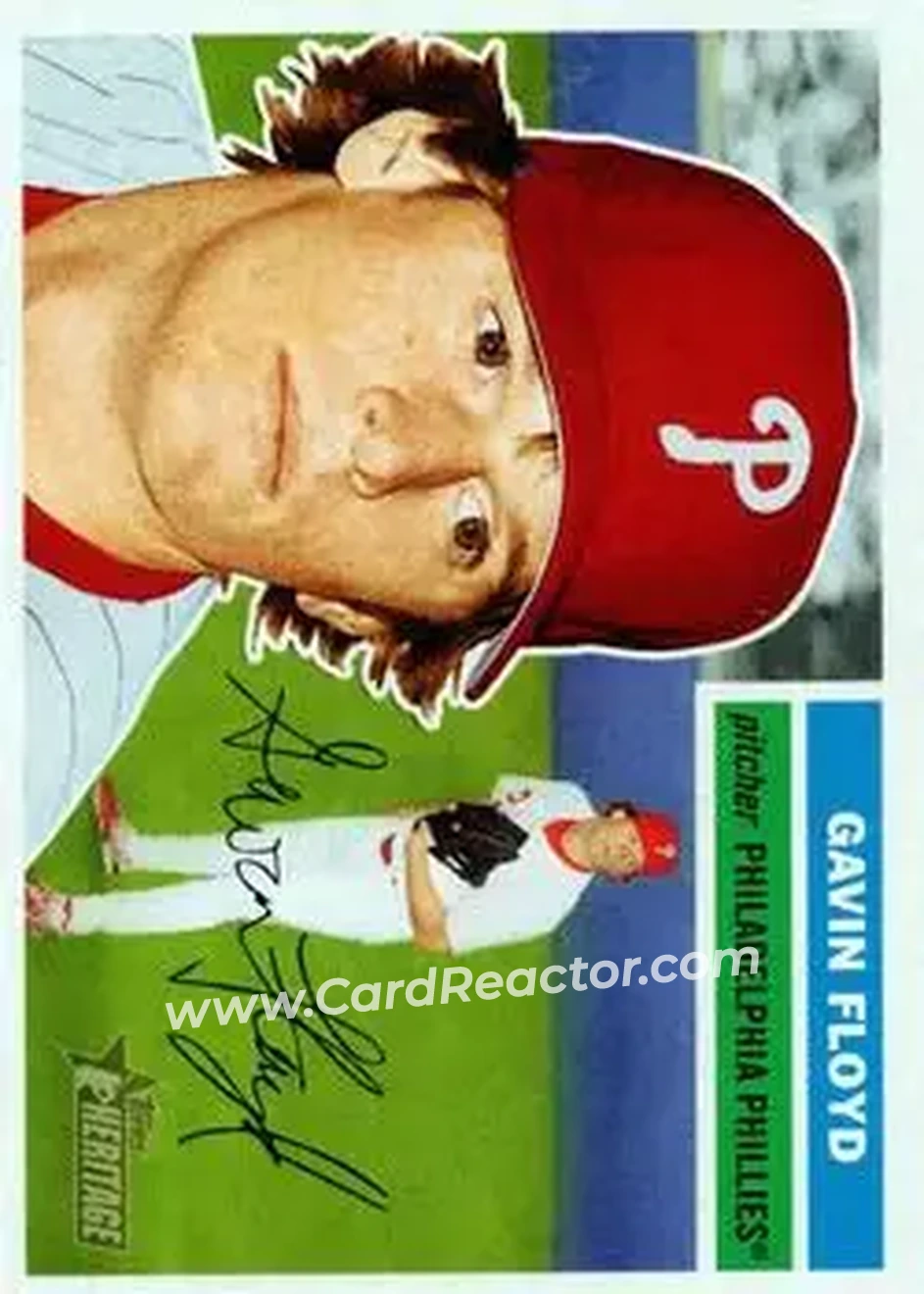 2005 Topps Heritage #9 - Gavin Floyd - Philadelphia Phillies - Front