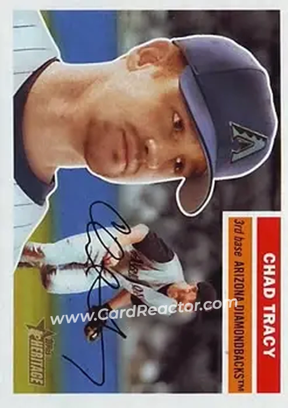 2005 Topps Heritage #13 - Chad Tracy - Arizona Diamondbacks - Front
