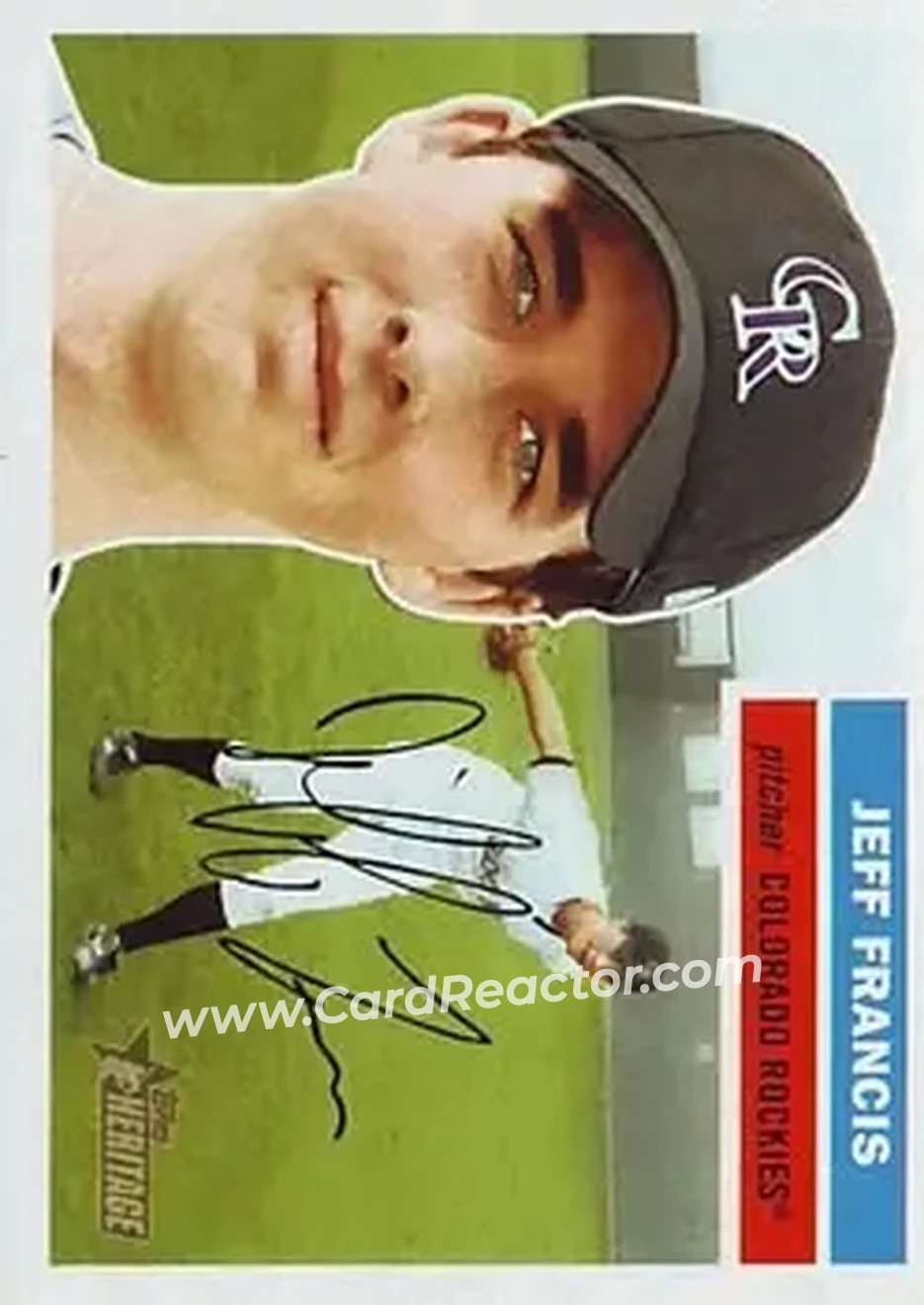 2005 Topps Heritage #17 - Jeff Francis - Colorado Rockies - Front