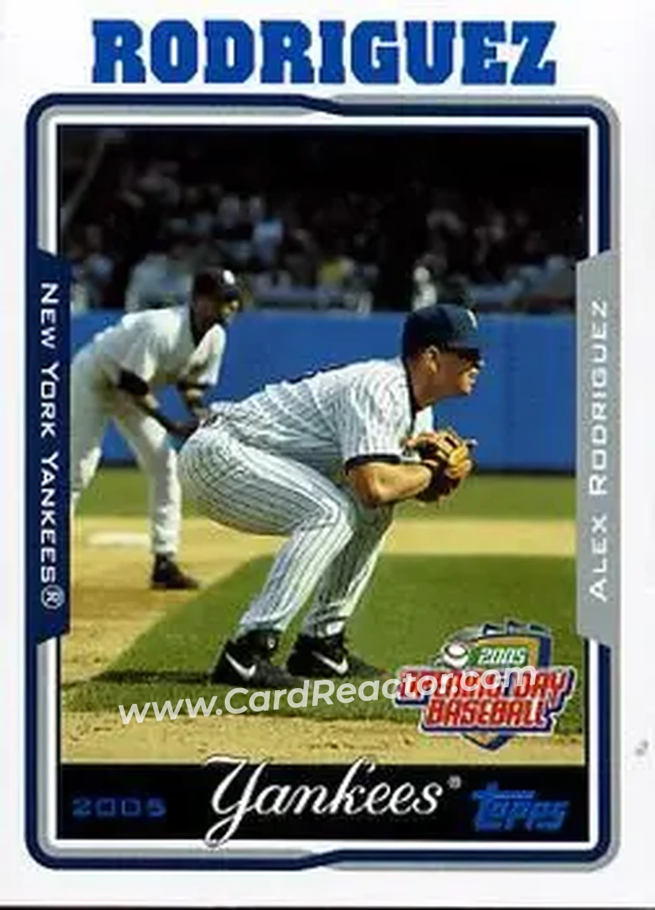 2005 Topps Opening Day #1 - Alex Rodriguez - New York Yankees - Front