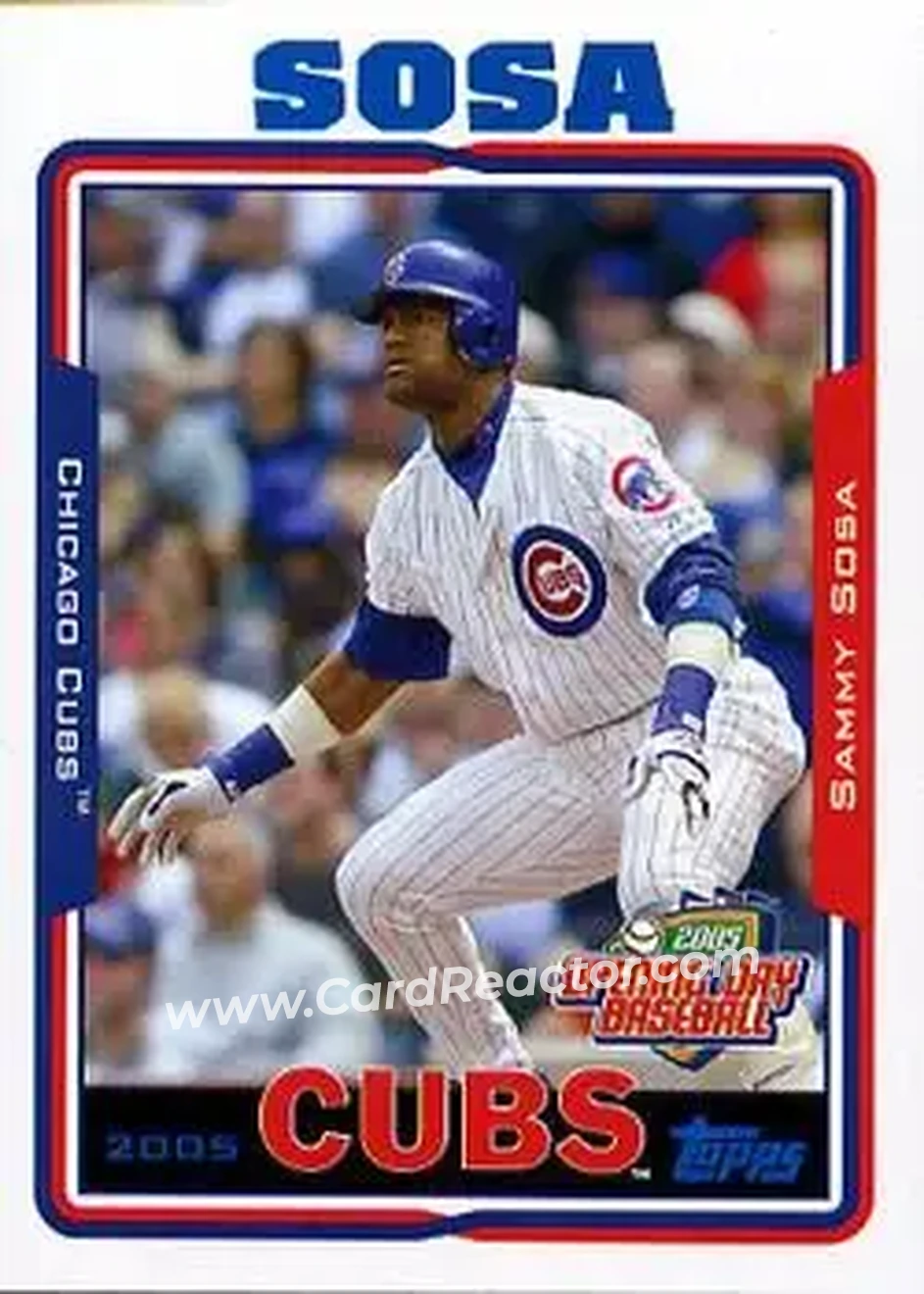 2005 Topps Opening Day #10 - Sammy Sosa - Chicago Cubs - Front