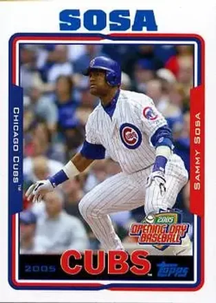2005 Topps Opening Day #10 - Sammy Sosa - Chicago Cubs