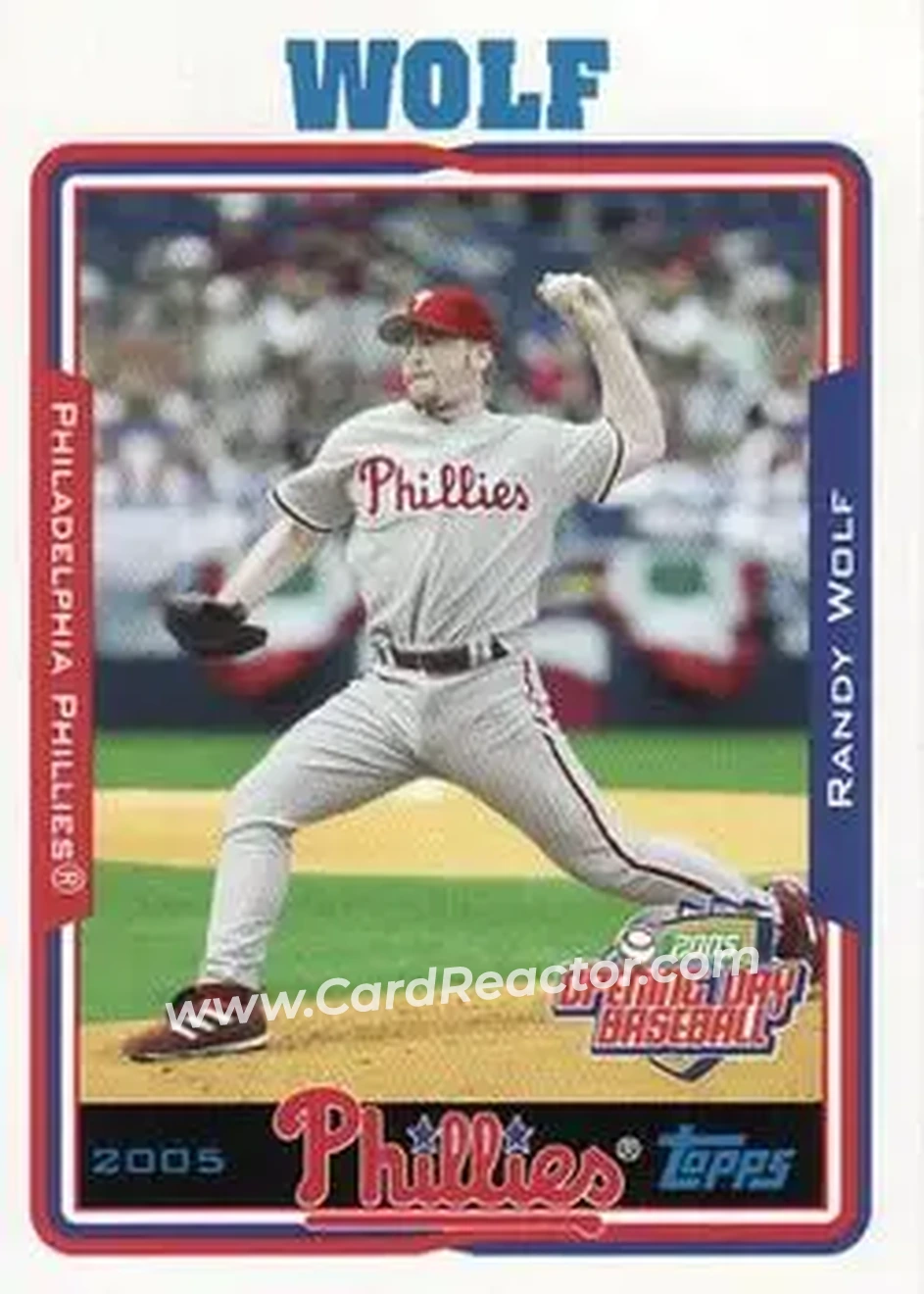 2005 Topps Opening Day #11 - Randy Wolf - Philadelphia Phillies - Front