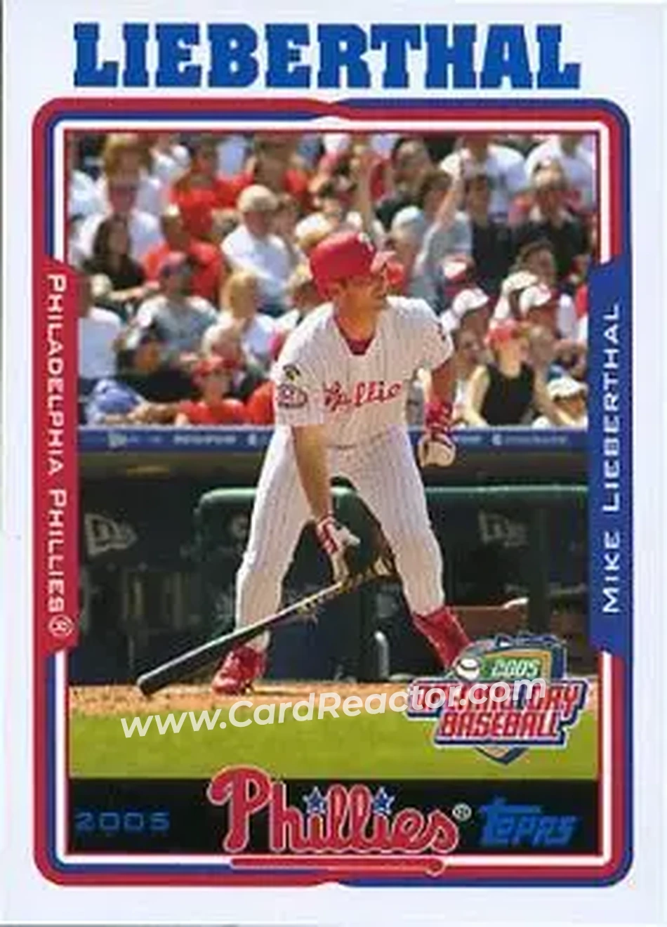 2005 Topps Opening Day #13 - Mike Lieberthal - Philadelphia Phillies - Front