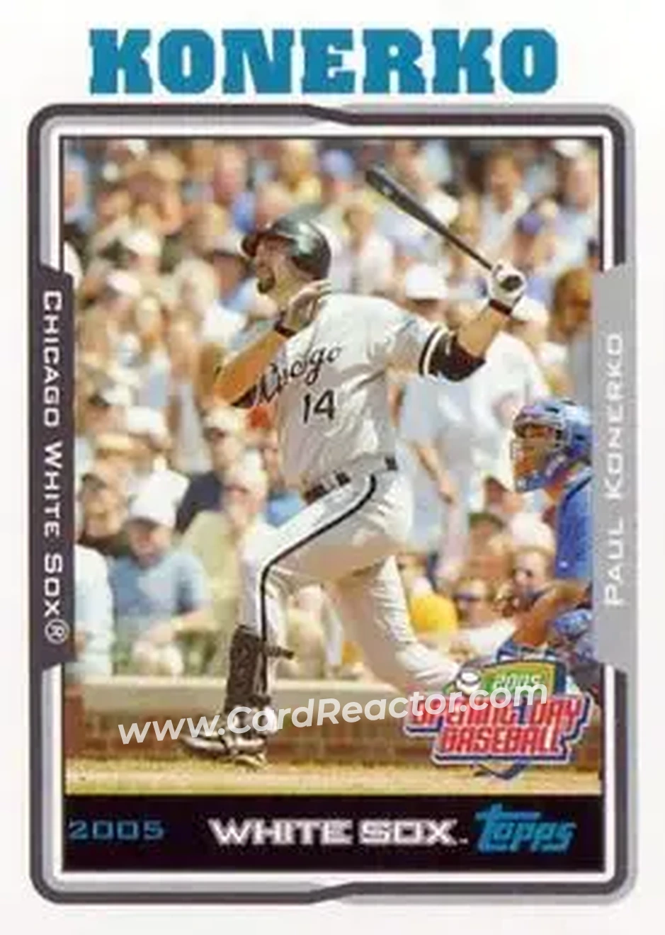 2005 Topps Opening Day #14 - Paul Konerko - Chicago White Sox - Front