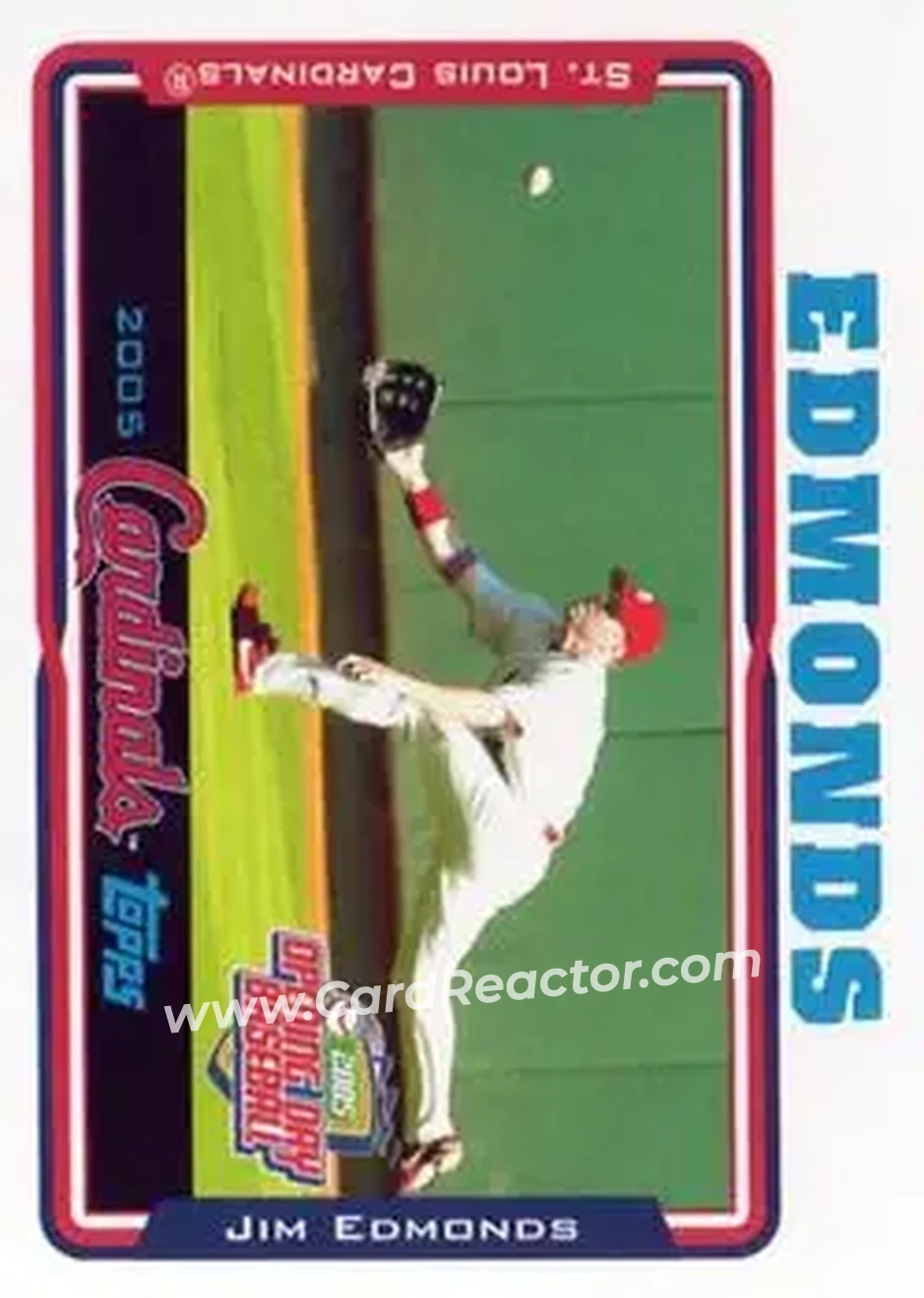 2005 Topps Opening Day #17 - Jim Edmonds - St. Louis Cardinals - Front