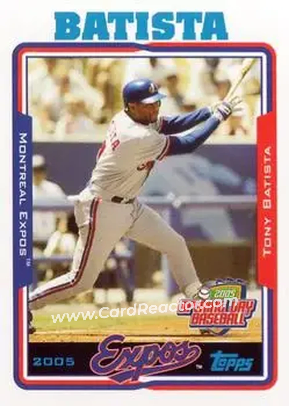 2005 Topps Opening Day #29 - Tony Batista - Montreal Expos - Front