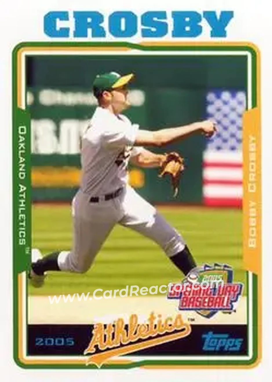 2005 Topps Opening Day #9 - Bobby Crosby - Oakland Athletics - Front