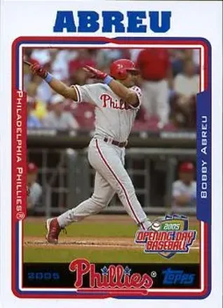 2005 Topps Opening Day #24 - Bob Abreu - Philadelphia Phillies