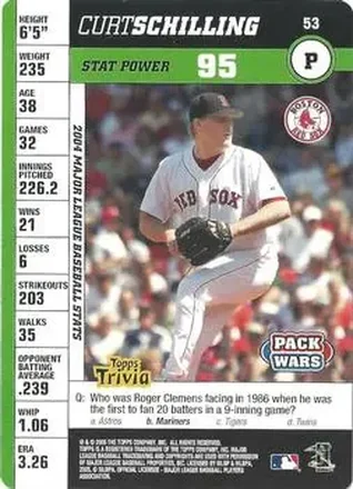 2005 Topps Pack Wars #53 - Curt Schilling - Boston Red Sox