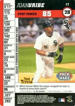 2005 Topps Pack Wars #17 - Juan Uribe - Chicago White Sox