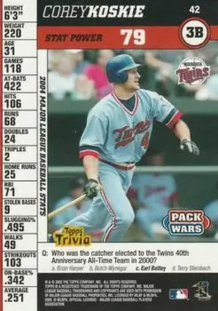 2005 Topps Pack Wars feature card