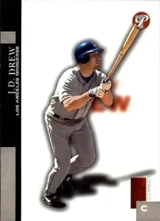 2005 Topps Pristine #4 - J.D. Drew - Los Angeles Dodgers