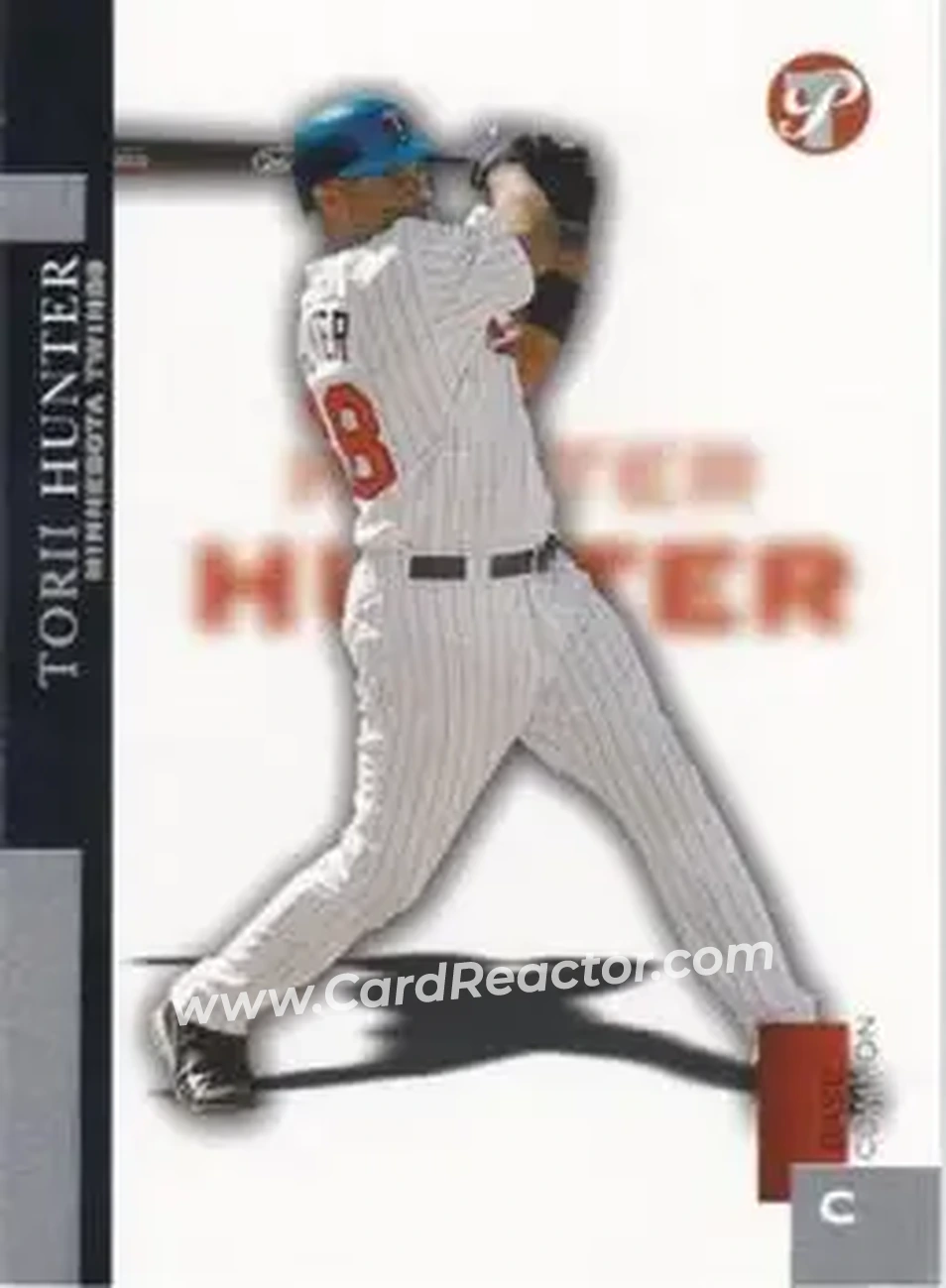 2005 Topps Pristine #19 - Torii Hunter - Minnesota Twins - Front