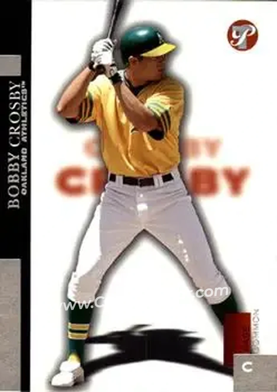 2005 Topps Pristine #3 - Bobby Crosby - Oakland Athletics - Front