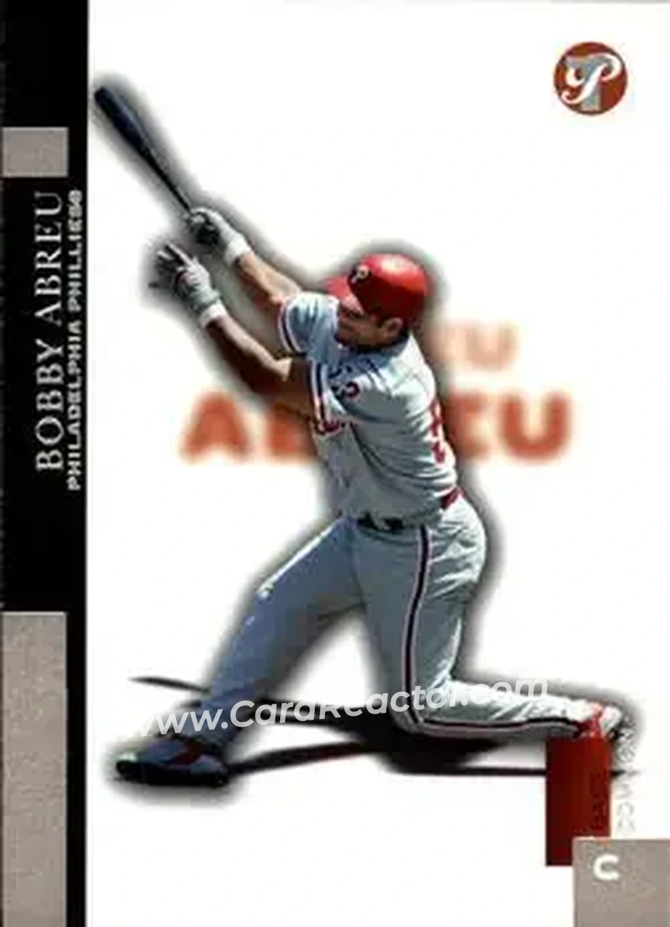 2005 Topps Pristine #6 - Bob Abreu - Philadelphia Phillies - Front