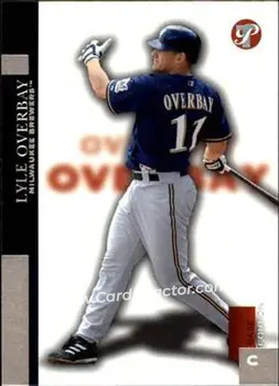 2005 Topps Pristine #21 - Lyle Overbay - Milwaukee Brewers - Front